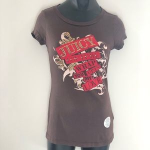 Women’s Small Embellished Juicy Couture T-shirt
